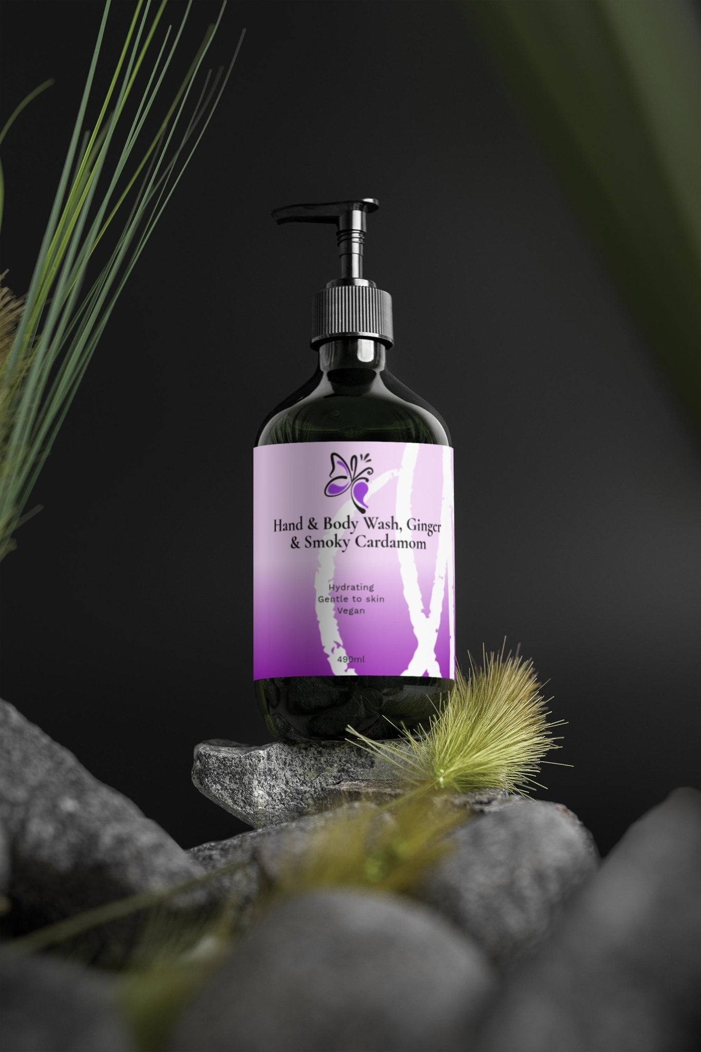 Hand & Body Wash, Ginger & Smoky Cardamom SilkyFeather - SilkyFeather | Elevate Your Skin, Naturally